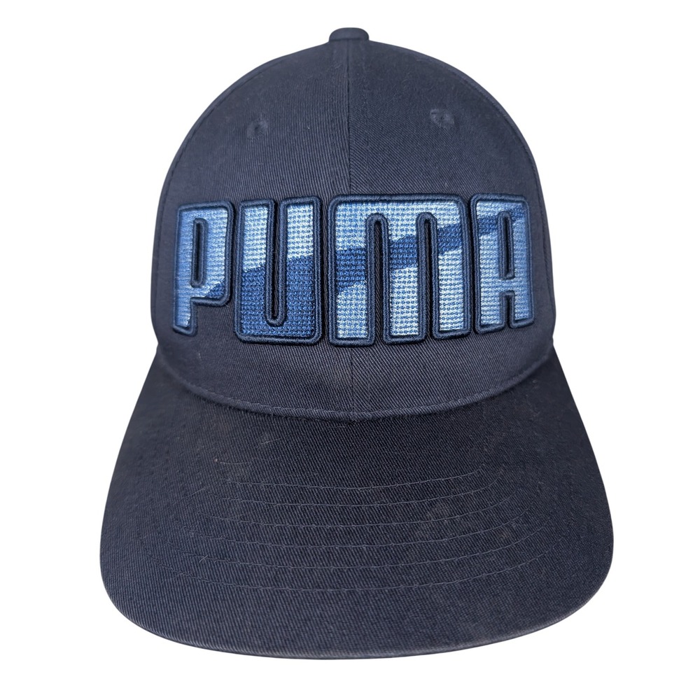 Puma‎ Baseball Cap Navy Blue Embroidered Logo Adjustable Snapback Men Women